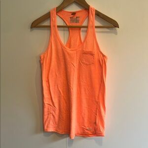 Under Armour Orange Fitted Sleeveless Tank Top